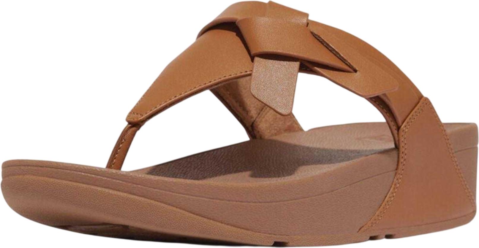 Fit Flop - "Lulu" Verknotet Sandalen für Damen, Leder GT12550 (42 EU) (Beige) UTGT12550