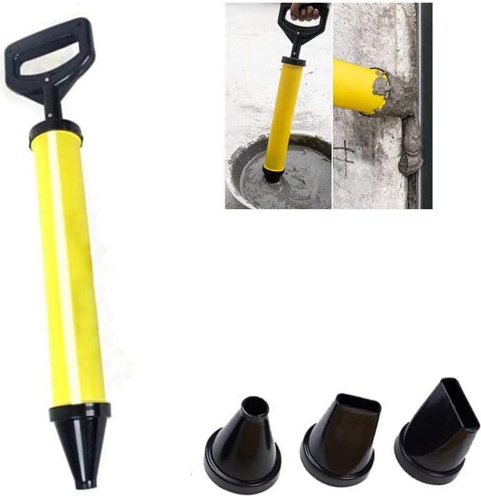 Mmgoqqt Mörtelspritze,Fugenpistole für Mörtel Handmörtelpumpe mit Zubehör-Mörtelpresse Mörtelspritze mit Düse Kau-LAHXY-234240884