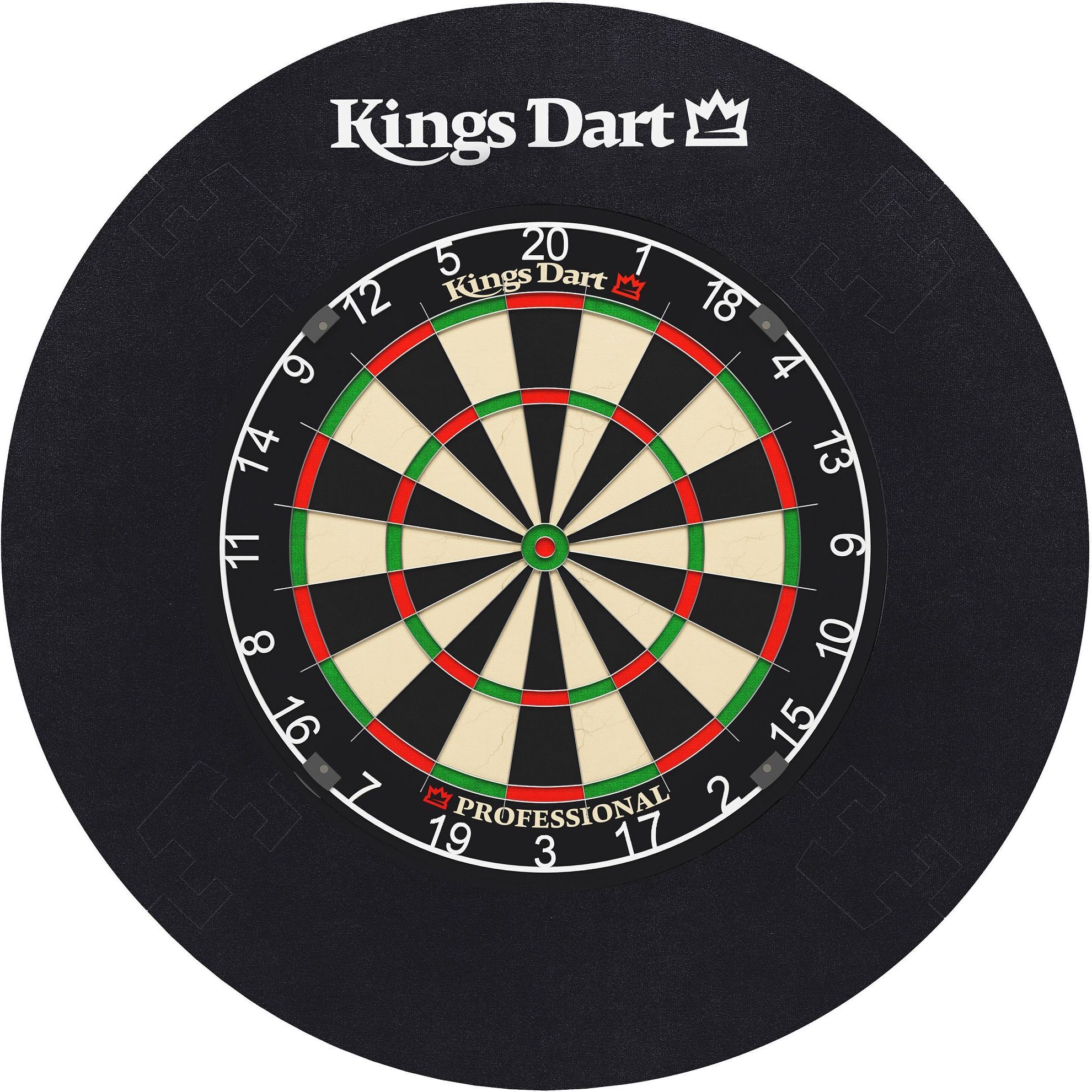 Kings Dart Elektronisches Dart-Set - Profi Dartkabinett Mit 38 Spielen Und Sprachausgabe