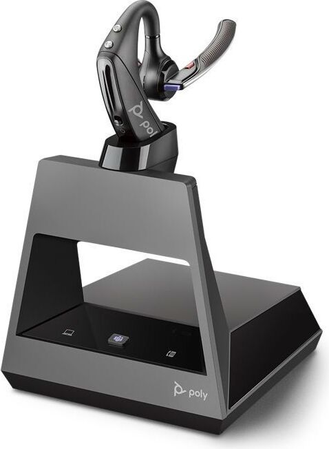 Poly Voyager 5200 Office - Slúchadlá - do uší - do uší - kancelárske/telefonické centrum - čierne - monofónne - prehrávanie/pauza - skladba < - Ortung >