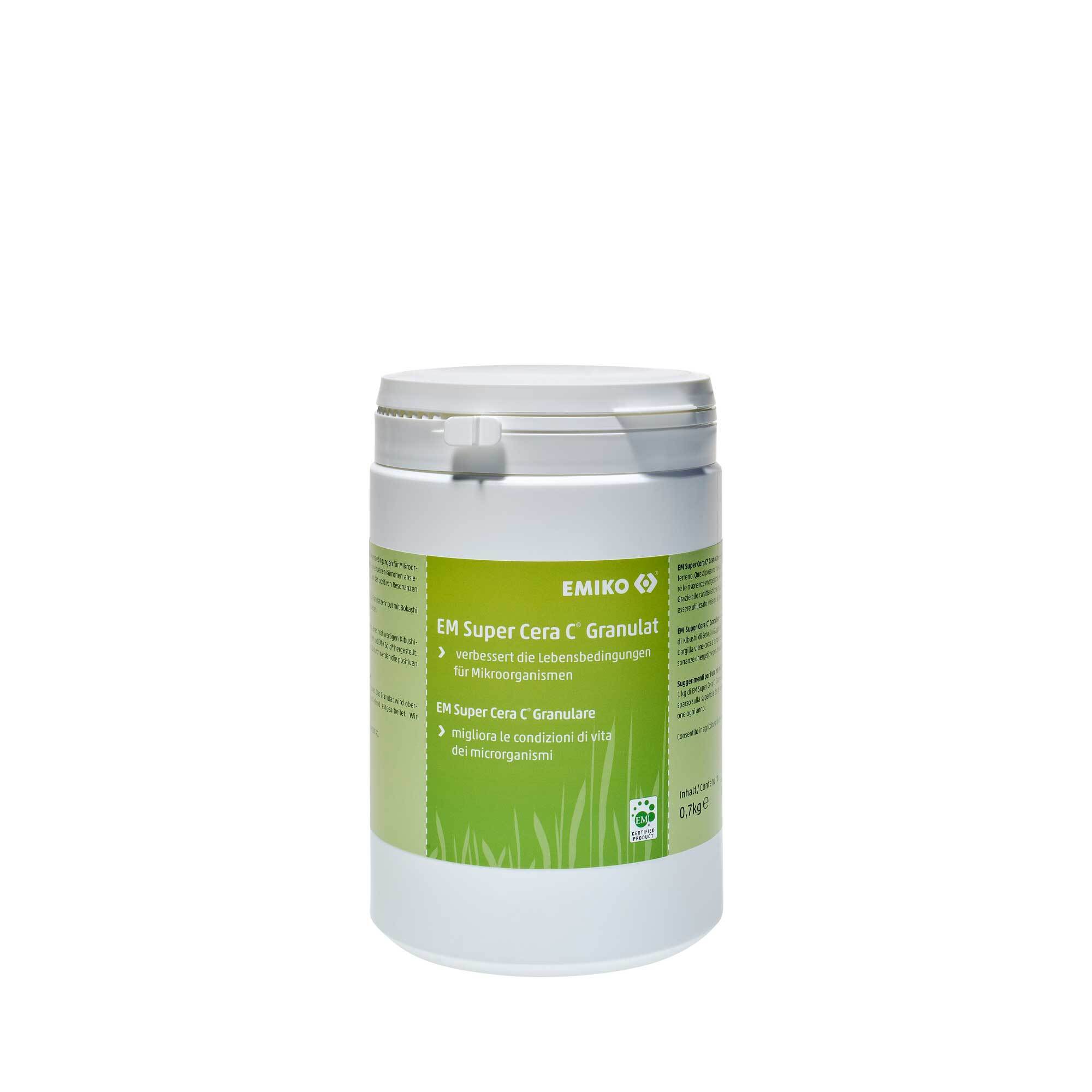 Emiko EM Super Cera C Granulat 700g verbessert die Eigenschaften des Bodens