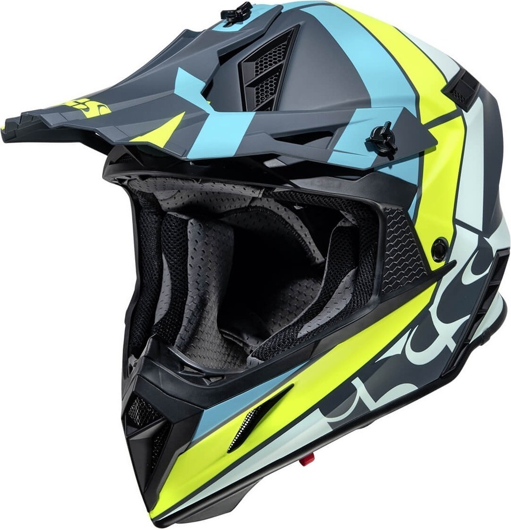 IXS 189 2.0 Motocross Helm, blau/gelb, XL (61/62)