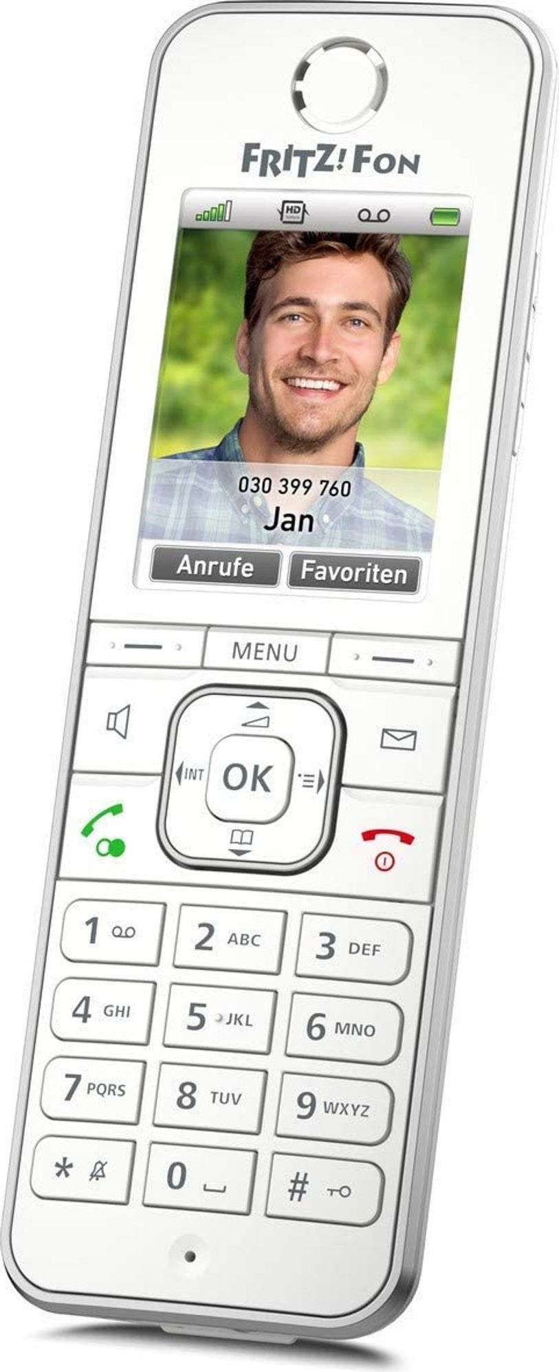 AVM FRITZ!Fon C6 DECT-Telefon Anrufer-Identifikation Weiß 20002848