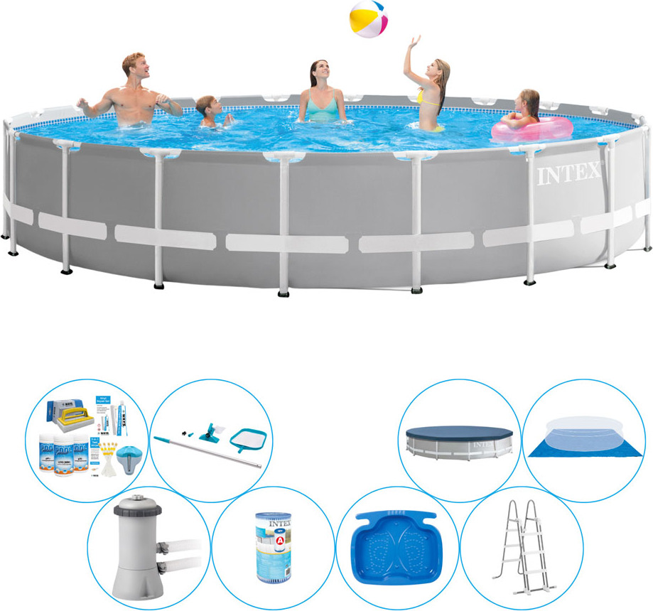 Bazén s príslušenstvom - Intex Prism Frame Round 610x132 cm