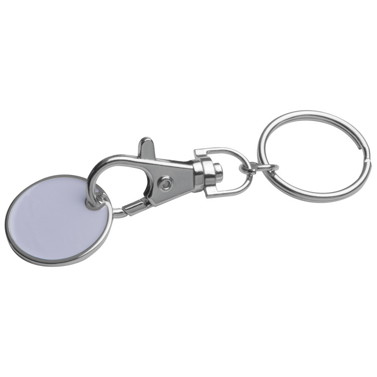 I ❤️ Rügen Metall Schlüsselanhänger mit Einkaufschip 