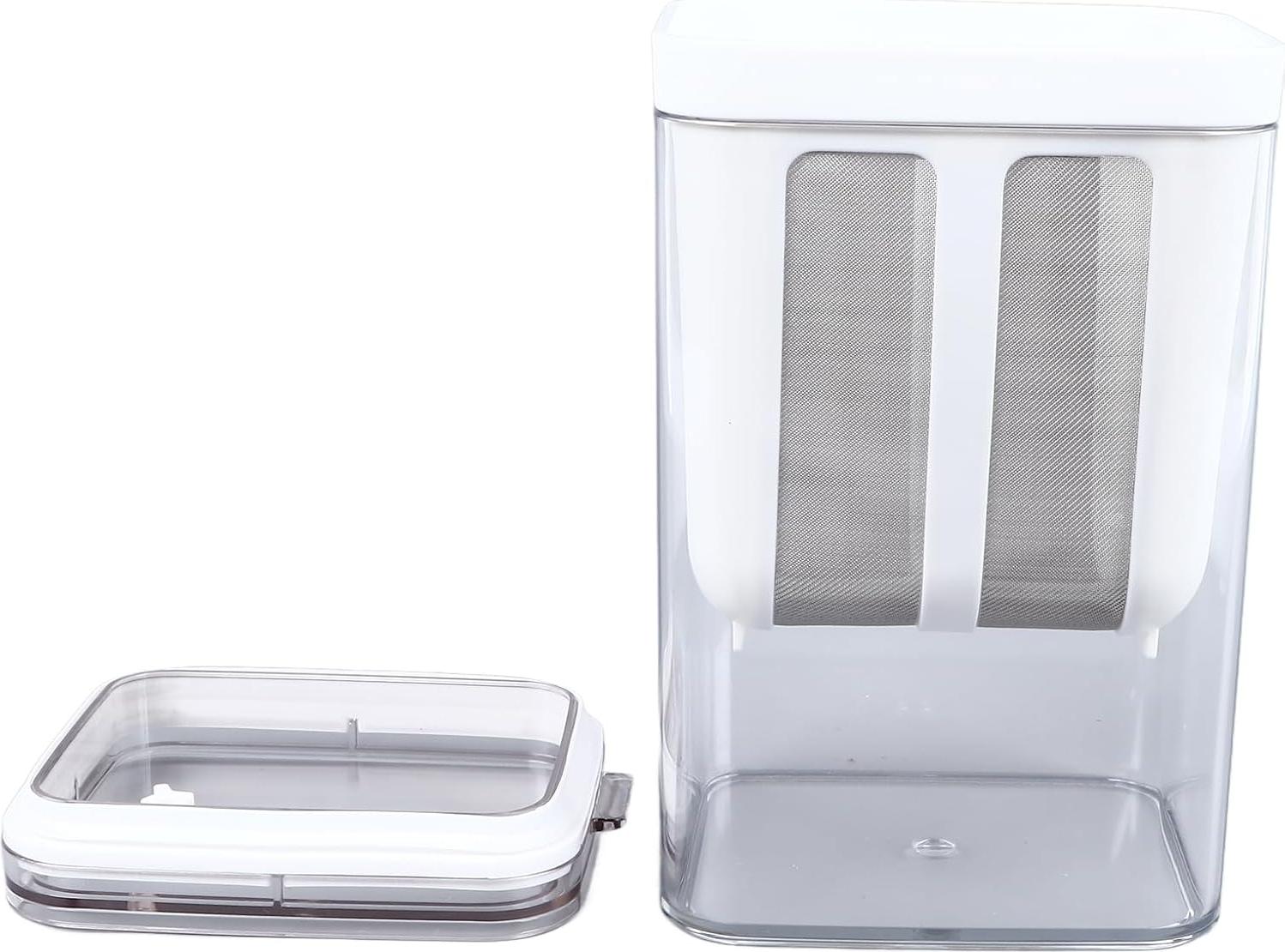 Markenlos Joghurtmaschine, Edelstahl Joghurtfilter, große Kapazität, Joghurtfilter, einfach zu gießen, waschbarer Joghurtfilter für die Joghurtherstellung