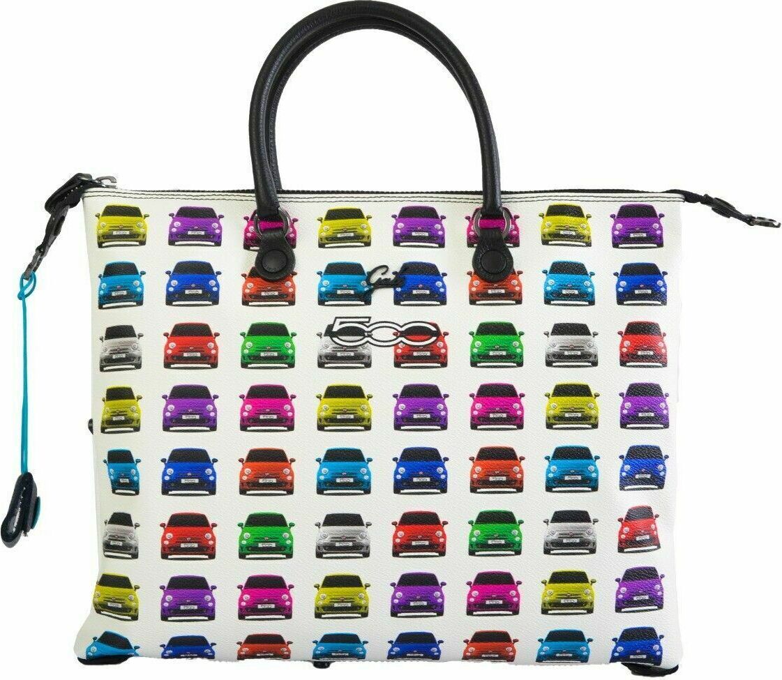Tasche Gabs G3 M Fiat 500 Weiß 100% Leder G3 M FIAT 500-BIANCO