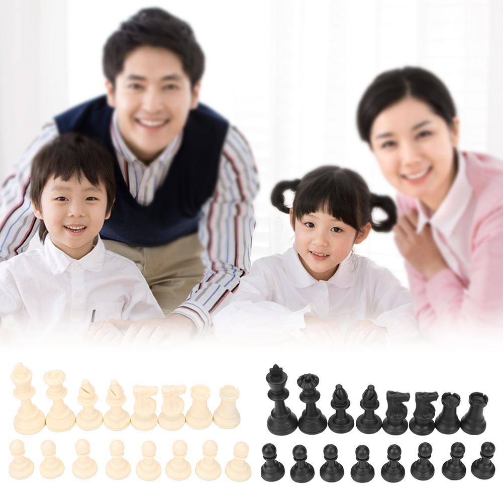 Cocosity Schachfiguren, Schachspielzeug, Schachset, Standard-Schachfiguren, Kunststoff-Schachfiguren, Schachfiguren, Schachfiguren
