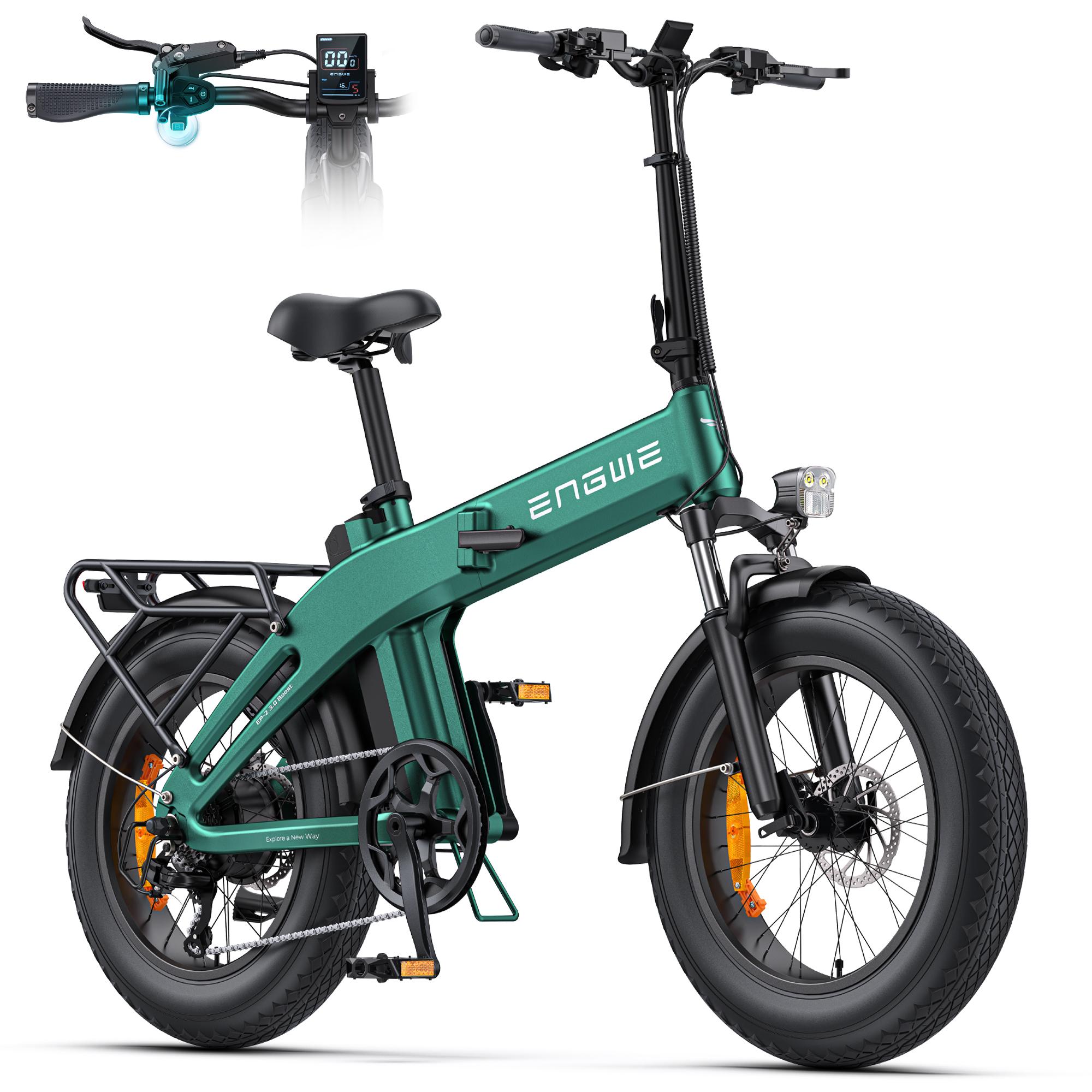 ENGWE e-bike skladací bicykel, 48V 13,5Ah batéria do 120 km, senzor krútiaceho momentu a hydraulické brzdy a APP do každého terénu, EP-2 3.0 Boost
