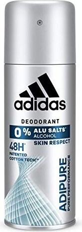 Adidas Adipure, Männer, Deodorant, Spray-Deodorant, Spray, 150 ml, 48 h 31992225000