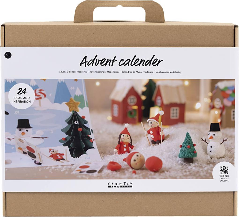 Creativ Company Adventný kalendár Craft Set Modelovanie Vianočné remeslá
