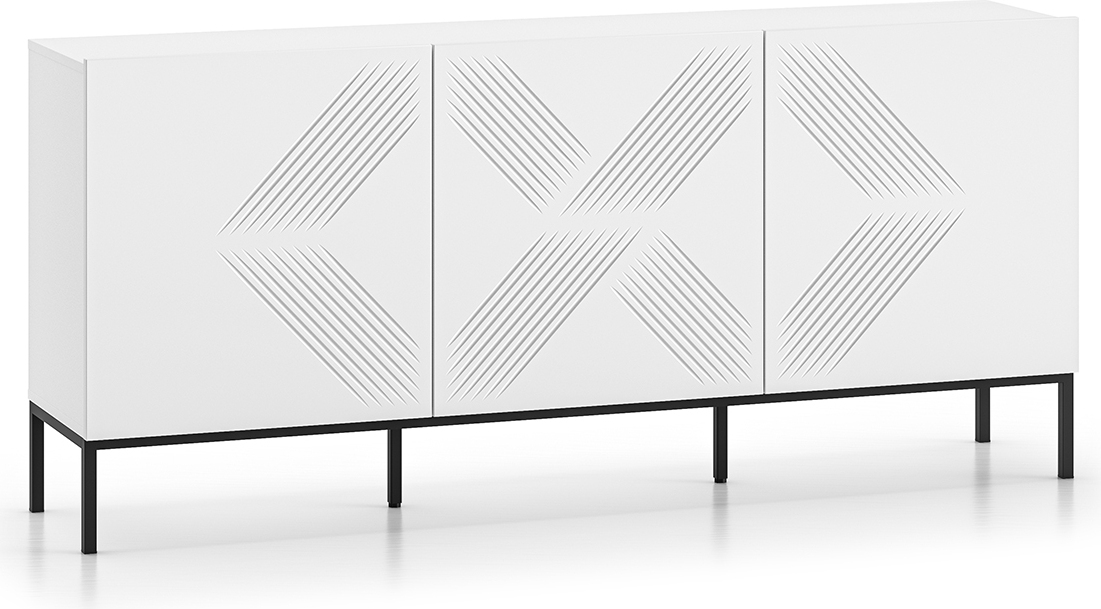 Buffet Aura mit 3 Türen, Weiß, 170cm