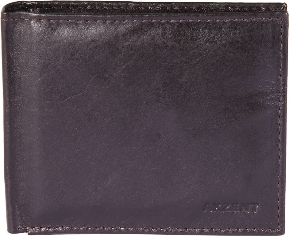 Akzent Herren Geldbörse aus Echtleder, Querformat
