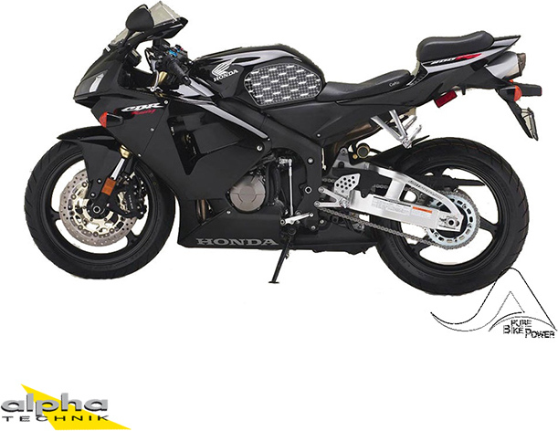 Stompgrip schwarz, Honda CBR600RR, 2003-06 CBR600RR PC37 55-10-0017-B