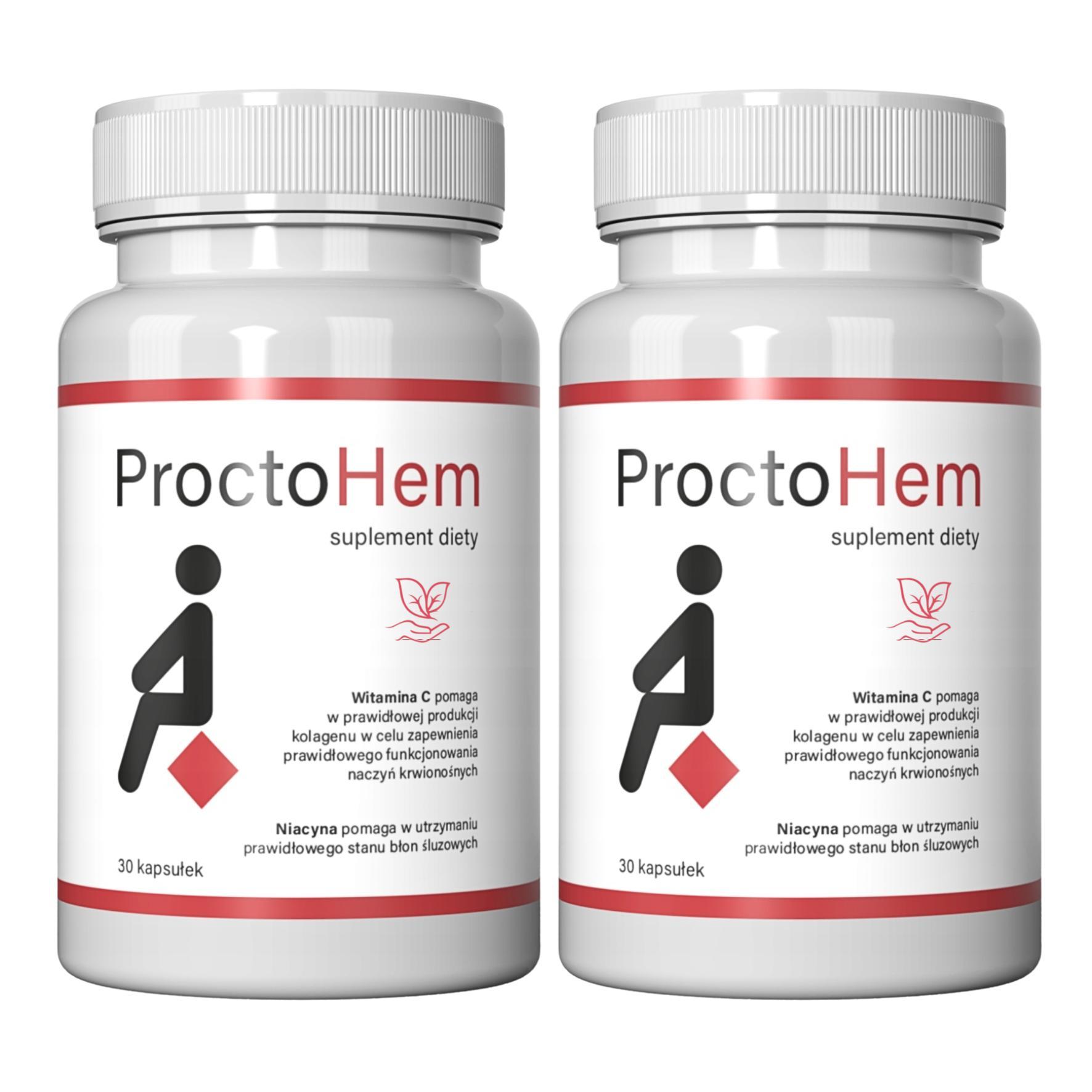 NewGen Sales 2x ProctoHem – Linderung bei Hämorrhoiden, Unterstützung der Blutgefäße, 30 Kapseln