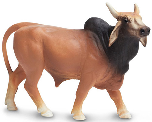 Safari - 160329 - Brahma Bulle, Kuh, ca.: 12cm, BPA-frei