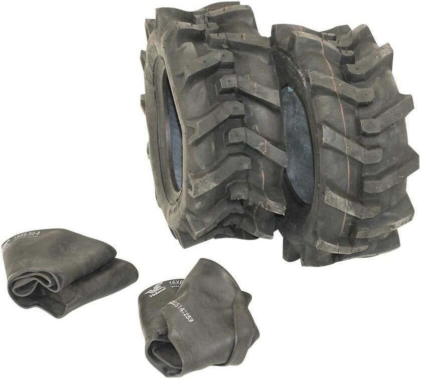 Citomerx 2x pneumatiky 16x6,5-8 plus 2x duša pre trávnikový traktor | pneumatiky s hrotmi nové