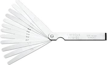 AUTRES Gedore Schichtkeile mit Schutz, klappbar. Enthält 13 Klingen von 0,05 bis 1,00 mm Länge 100 mm