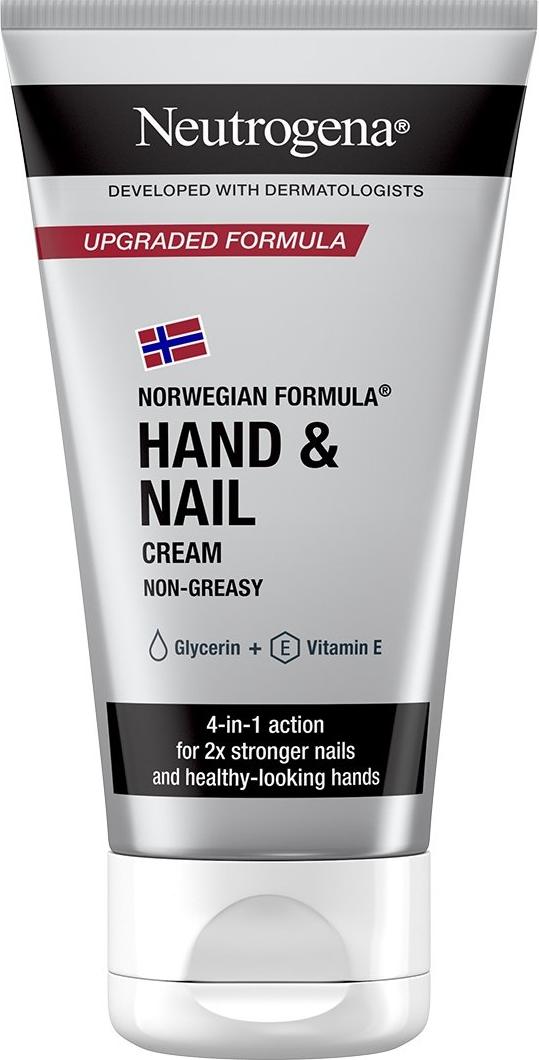 Handcreme, Neutrogena, Hand & Nagel, schnell einziehend, spendet trockener Haut intensiv Feuchtigkeit, stärkt die Nägel und macht die Nagelhaut weich, 75ml
