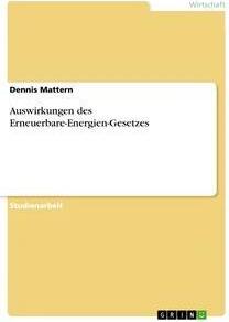 Sonstige Verlage Auswirkungen des Erneuerbare-Energien-Gesetzes