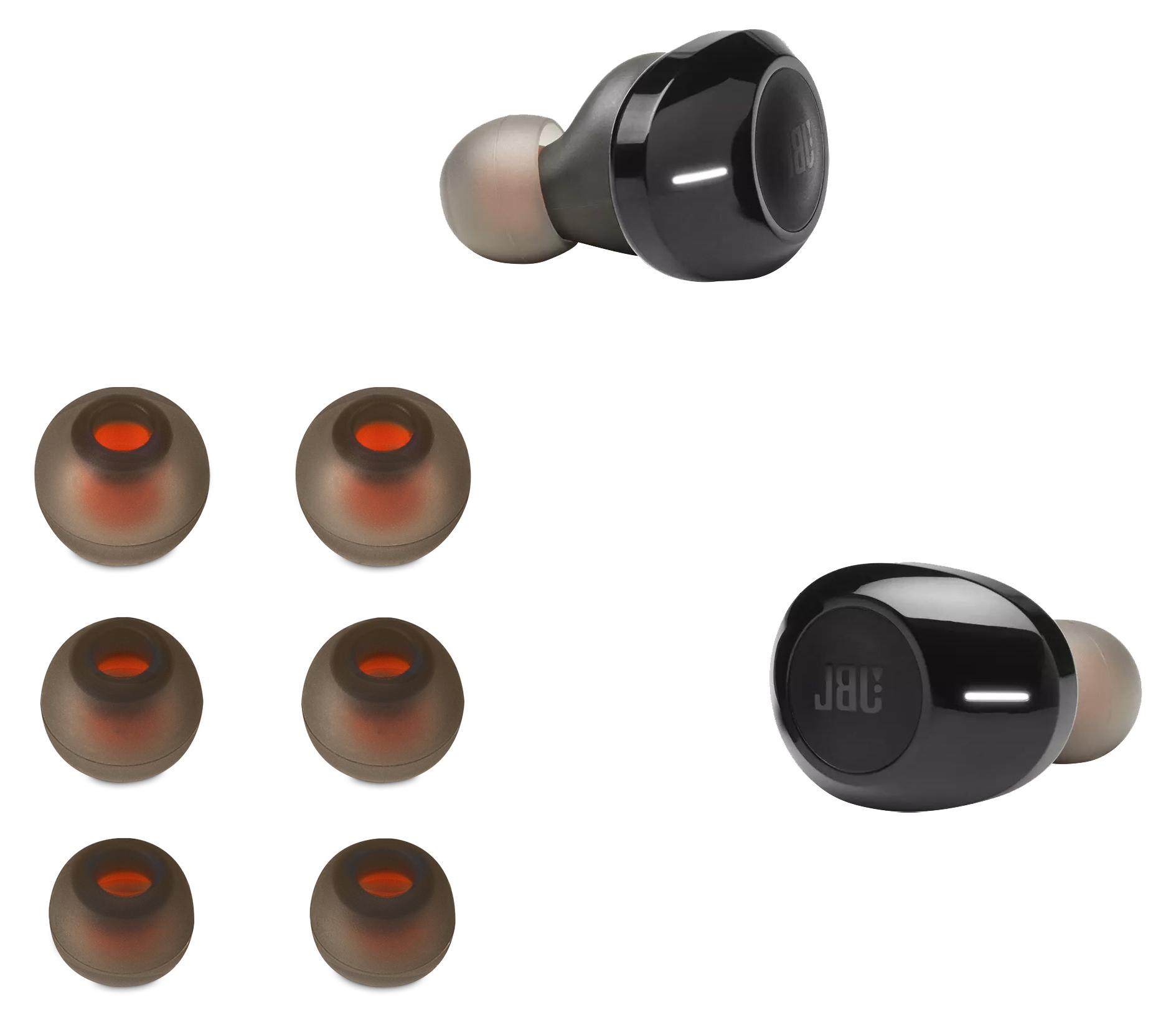 kwmobile 6x Polster kompatibel mit JBL Tune 120TWS / T125TWS - 3 Größen - Silikon Ohrstöpsel In-Ear Kopfhörer KWM000018QO002C