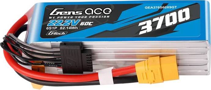 Gens ace Accumulator Lipo Gens Ace G-Tech 3700mAh 22.2V 60C 6S1P XT90 GEA376S60X9GT