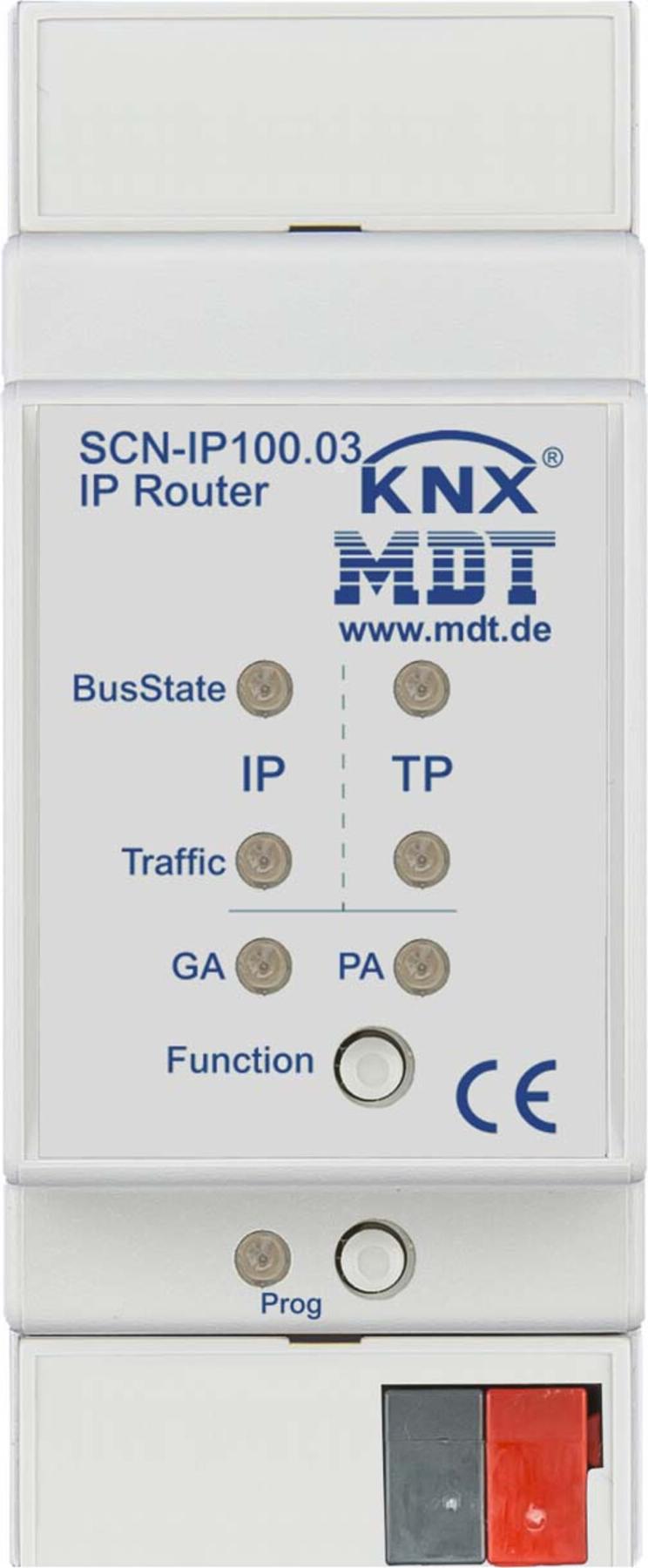 MDT SCN-IP100.03 IP Router m.Emailu.Zeitserverfunktion 2TE REG - Router - TCP/IP