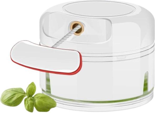 Jormftte Zwiebelschneider Manuell Mit Zugseil 1 Stück, Zwiebelhacker Für Gemüse Und Knoblauch, 170 Ml Kapazität Für Schnelles Hacken Und Pürieren KAU-HT-C-PH-20260825-137