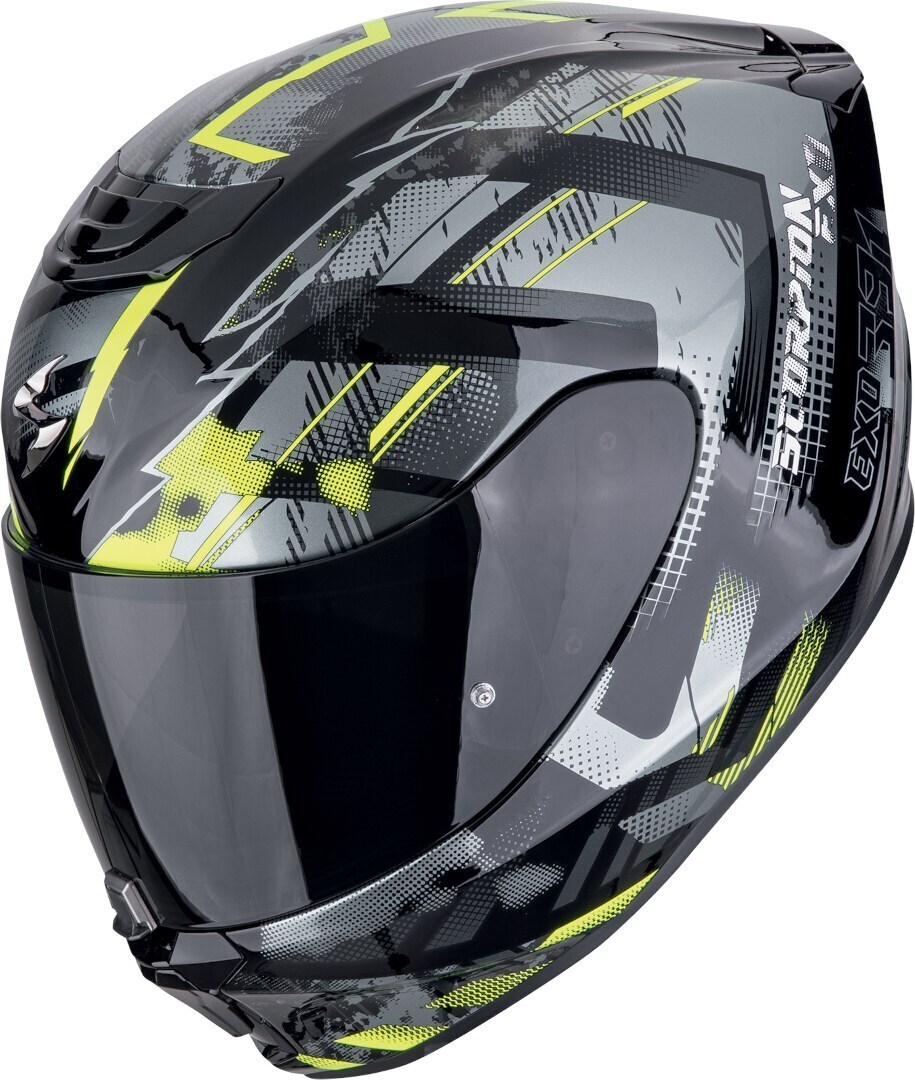 Scorpion EXO-391 Clutter Helm, schwarz/grau/gelb, XL (61/62) 139-480-141-06