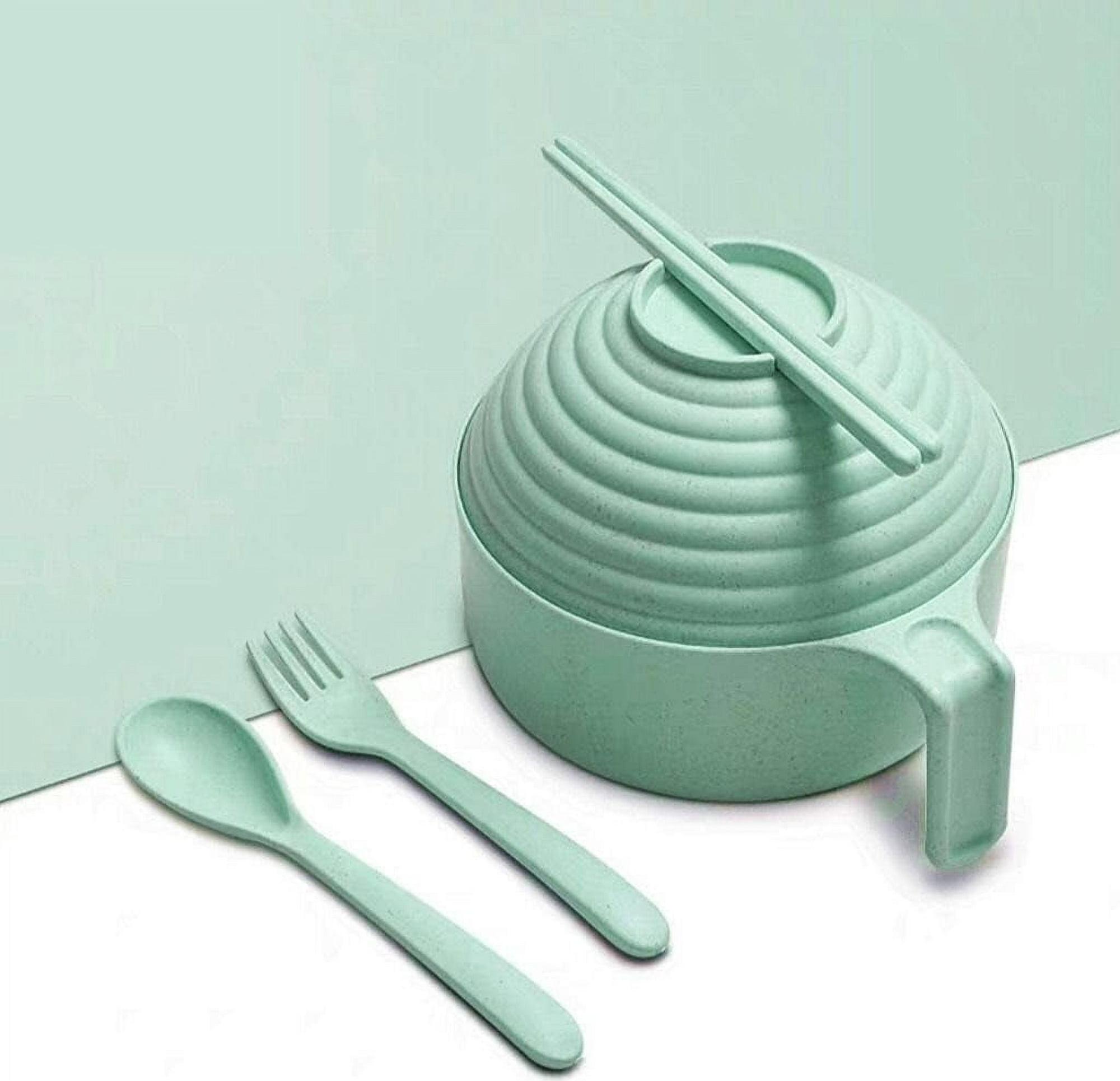 Einemgeld Nudelschüssel, 33oz Mikrowellen-Ramenschüssel mit Deckel, Mikrowellen-Ramenschüssel-Set, Mikrowellen-Nudelschüssel mit Deckel K-PCXJ-20251028-337