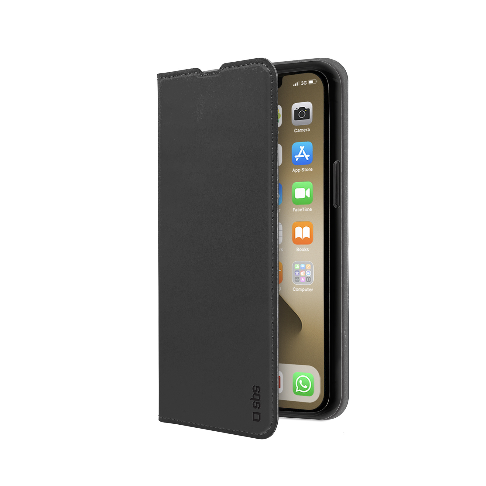 SBS TEBKLITEIP1367K Ochranný kryt na mobilný telefón 17 cm (6,7" ) Peňaženkový kryt Black (TEBKLITEIP1367K)