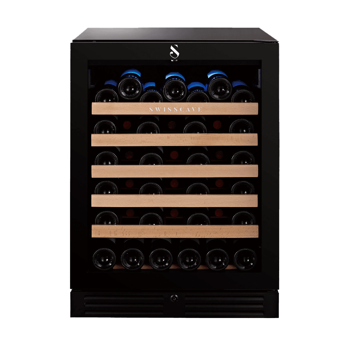 Swisscave Weinkühlschrank WL 155 F,1-Zonen Weinkühlschrank, 47 Flaschen, 82cm (H)