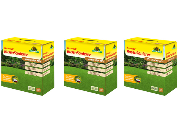 3x Neudorff TerraVital RasenSanierer 4,5 kg 134791-3x