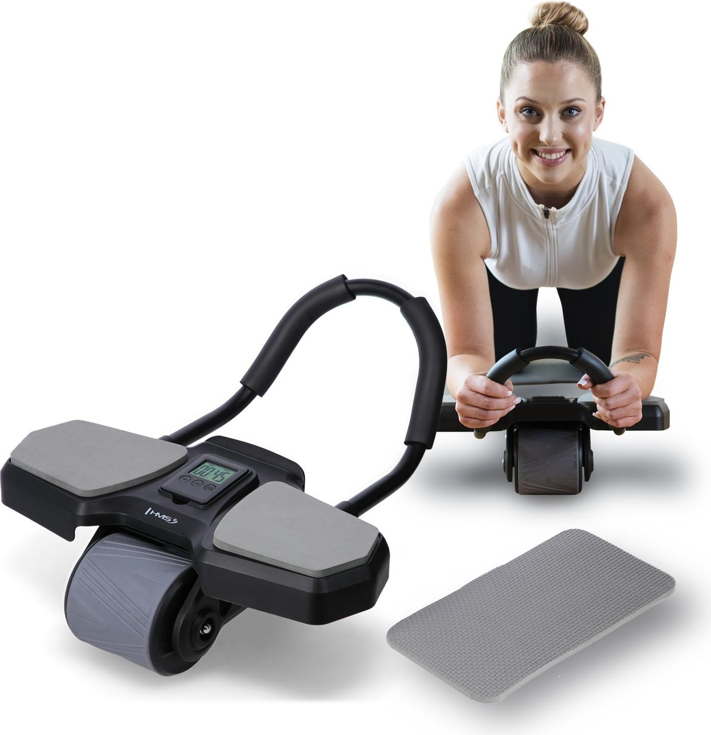 Northix Bauchmuskelrad für Rumpfübungen, Schwarz, KA10