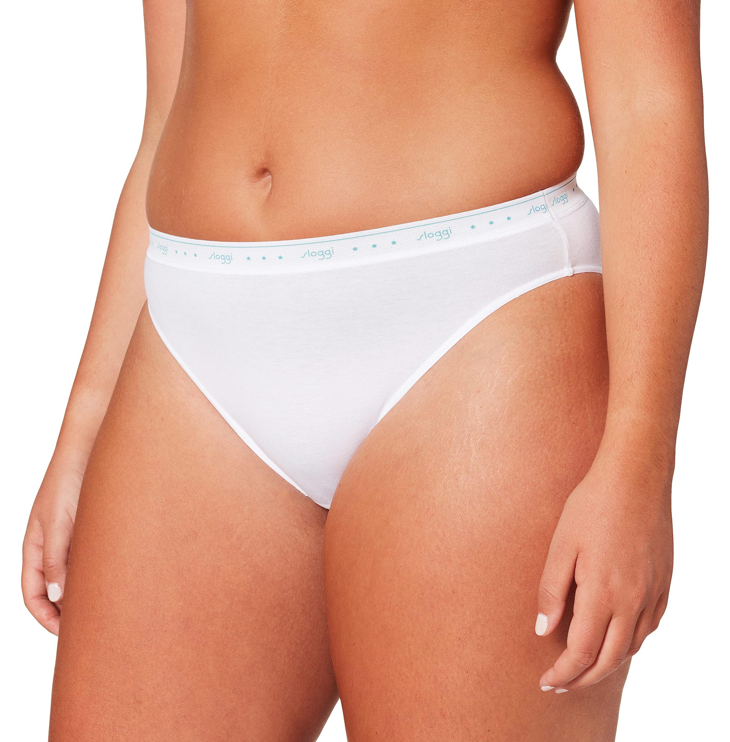 Sloggi Damen Unterhose 24/7 100 H Tai, 3-Pack, 44, Weiß