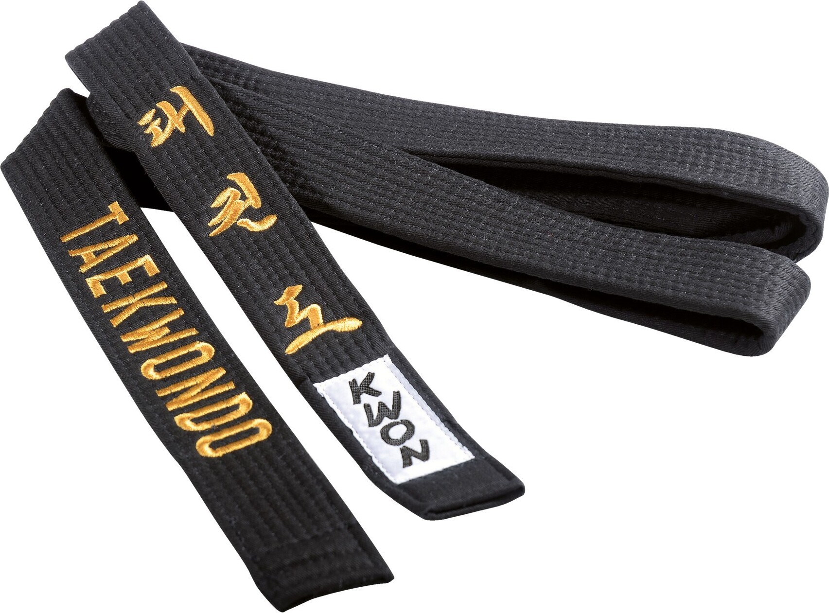 Kwon Budogürtel schwarz mit Bestickung TKD 300 3015300