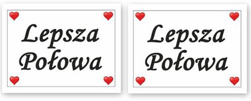 Unbekannt „Better Half!“-Schuhaufkleber, 2 Stück, 1 Packung.