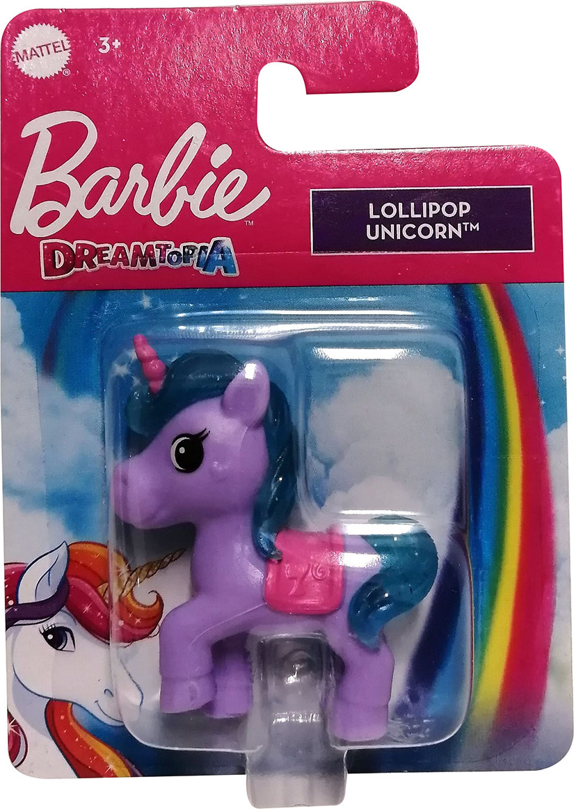 Mattel Barbie Mini-Einhorn, Lollipop-Einhorn, 5 cm