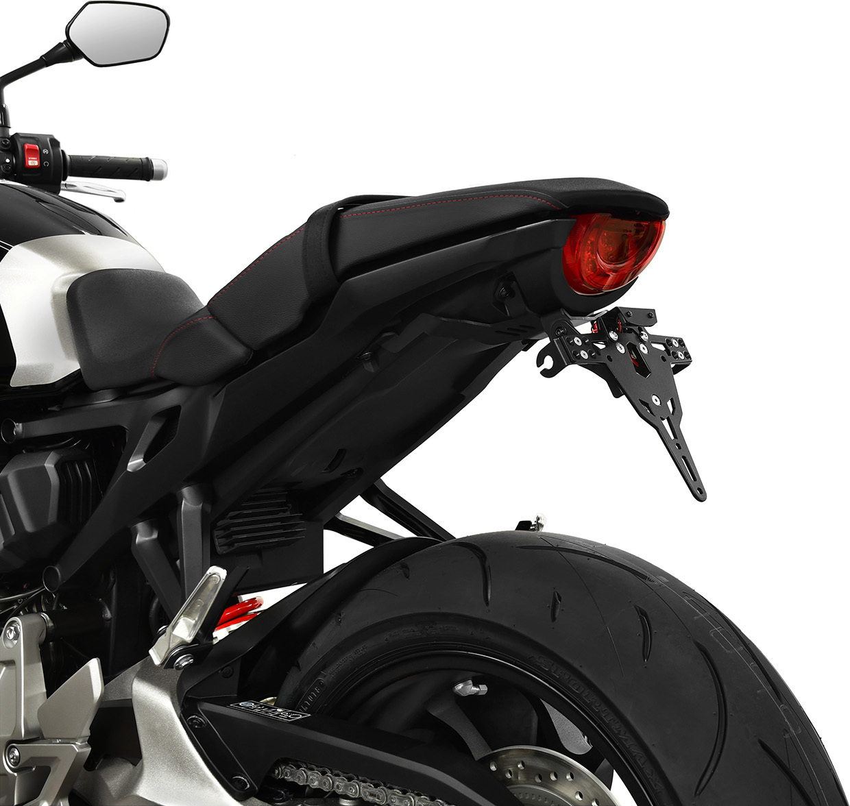Supporto Portatarga Posteriore ZIEGER Pro Per Honda CBR 1000 RR-R – Corto, Omologato Austria, Con Luci E Riflettore, Kit Completo