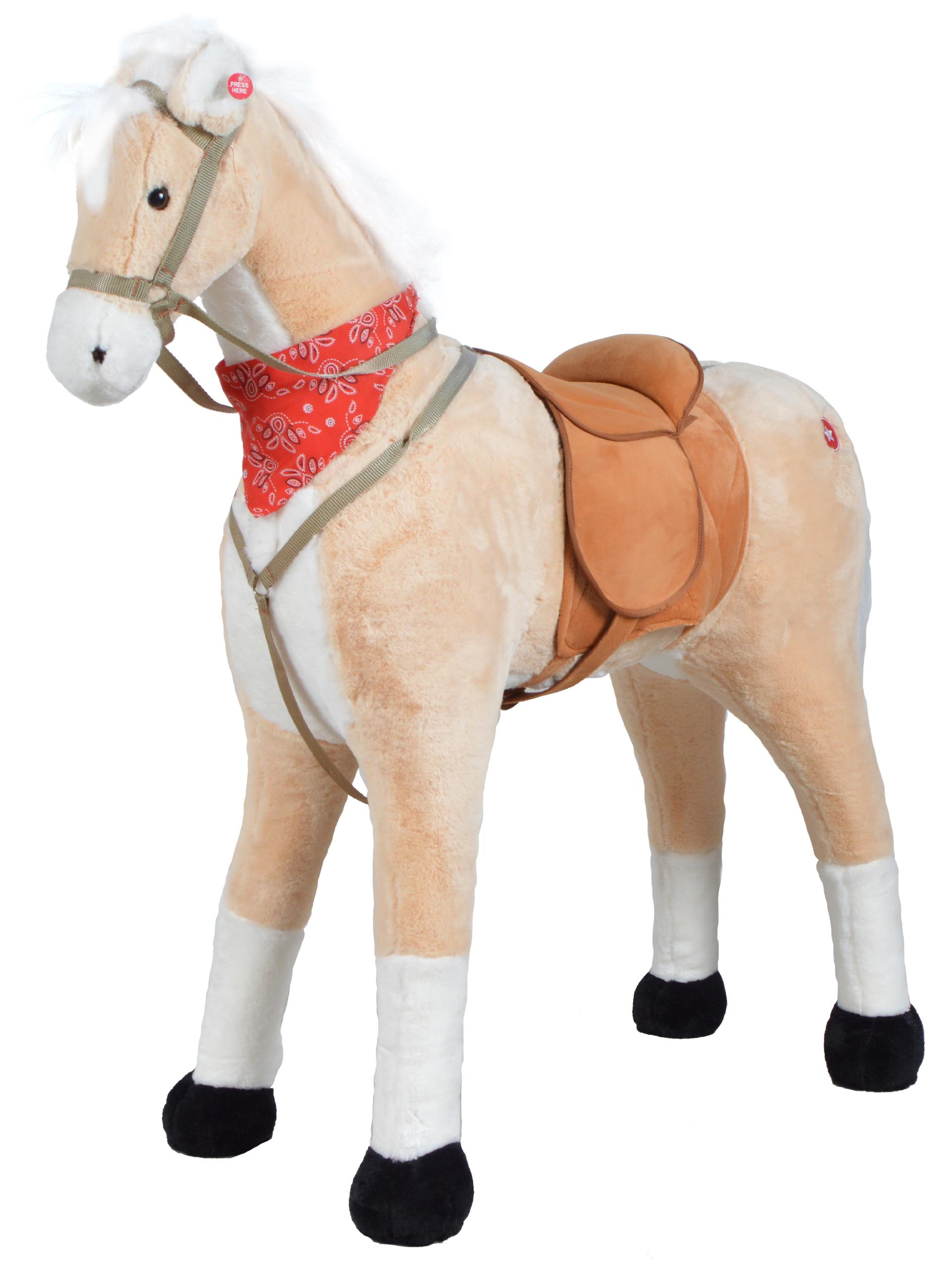 Pink Papaya Stehpferd Sternchen, XXL Reitpferd für Kinder, 105 cm Höhe 40028