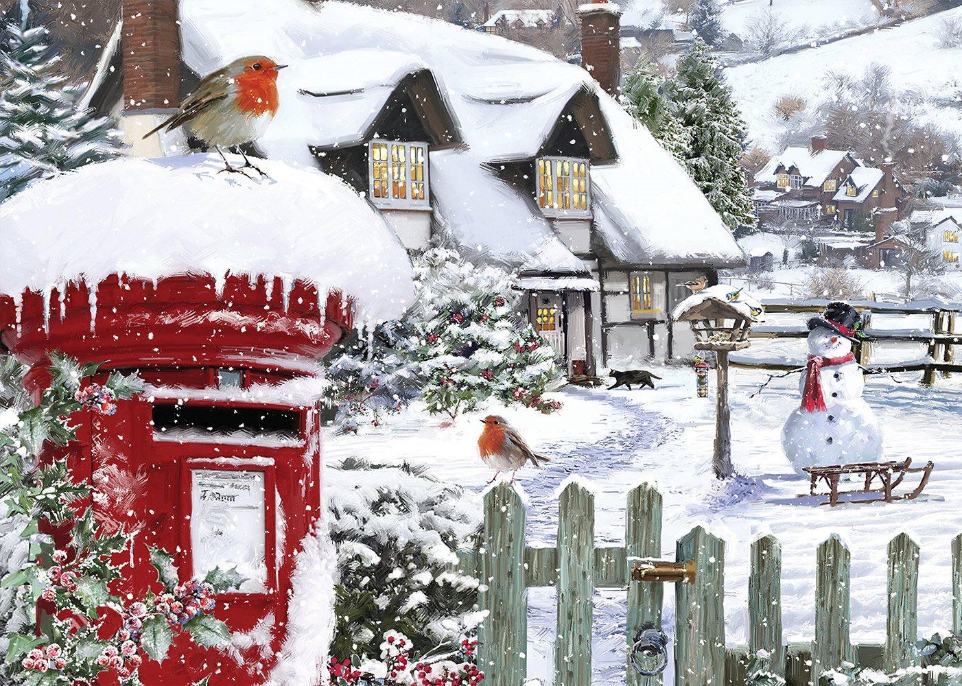 ALIPSON Puzzle Rothaarige im Schnee 500 Puppen 50054