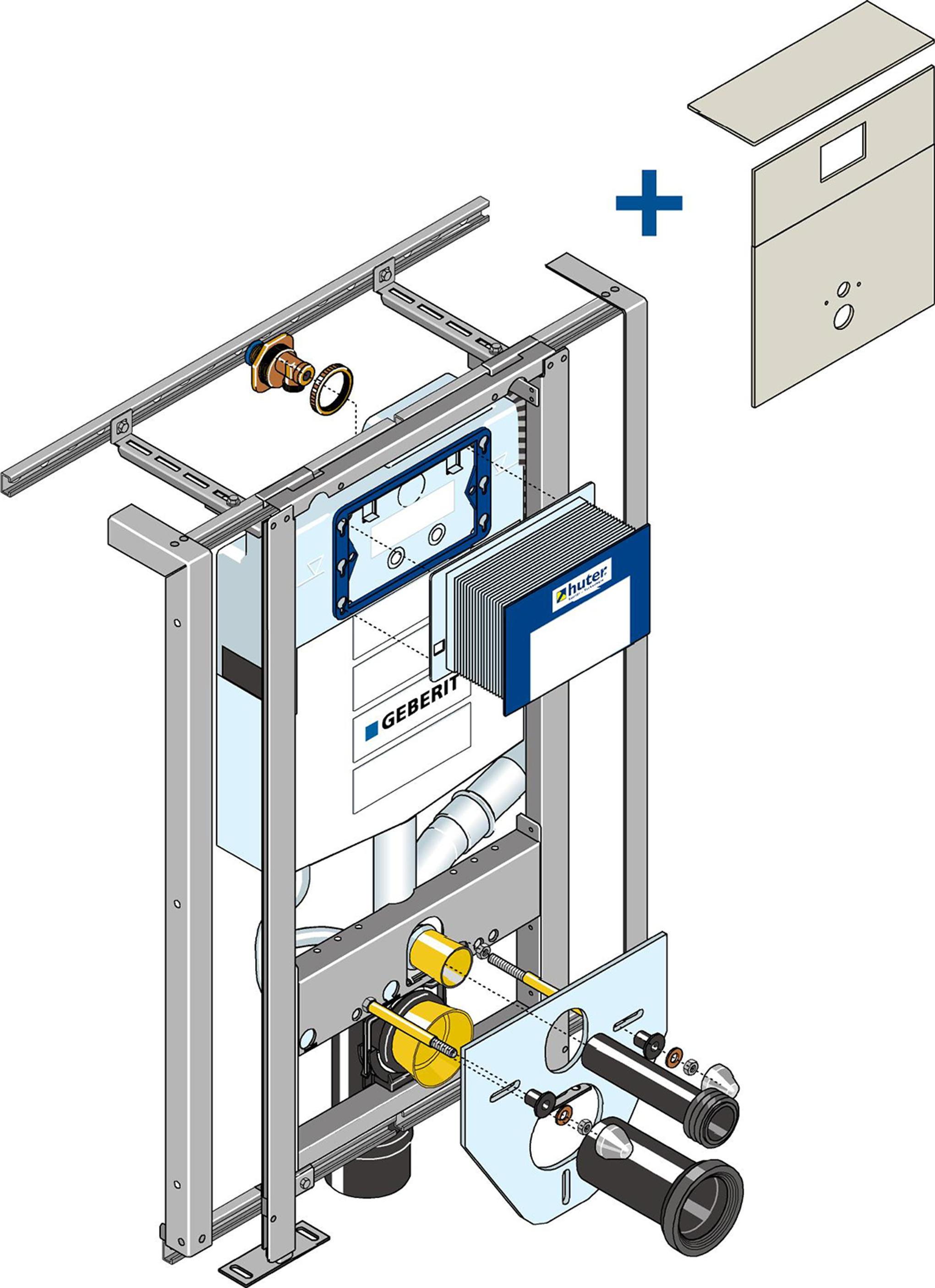 Huter WC-Reno-Montageelement m.Bepl.