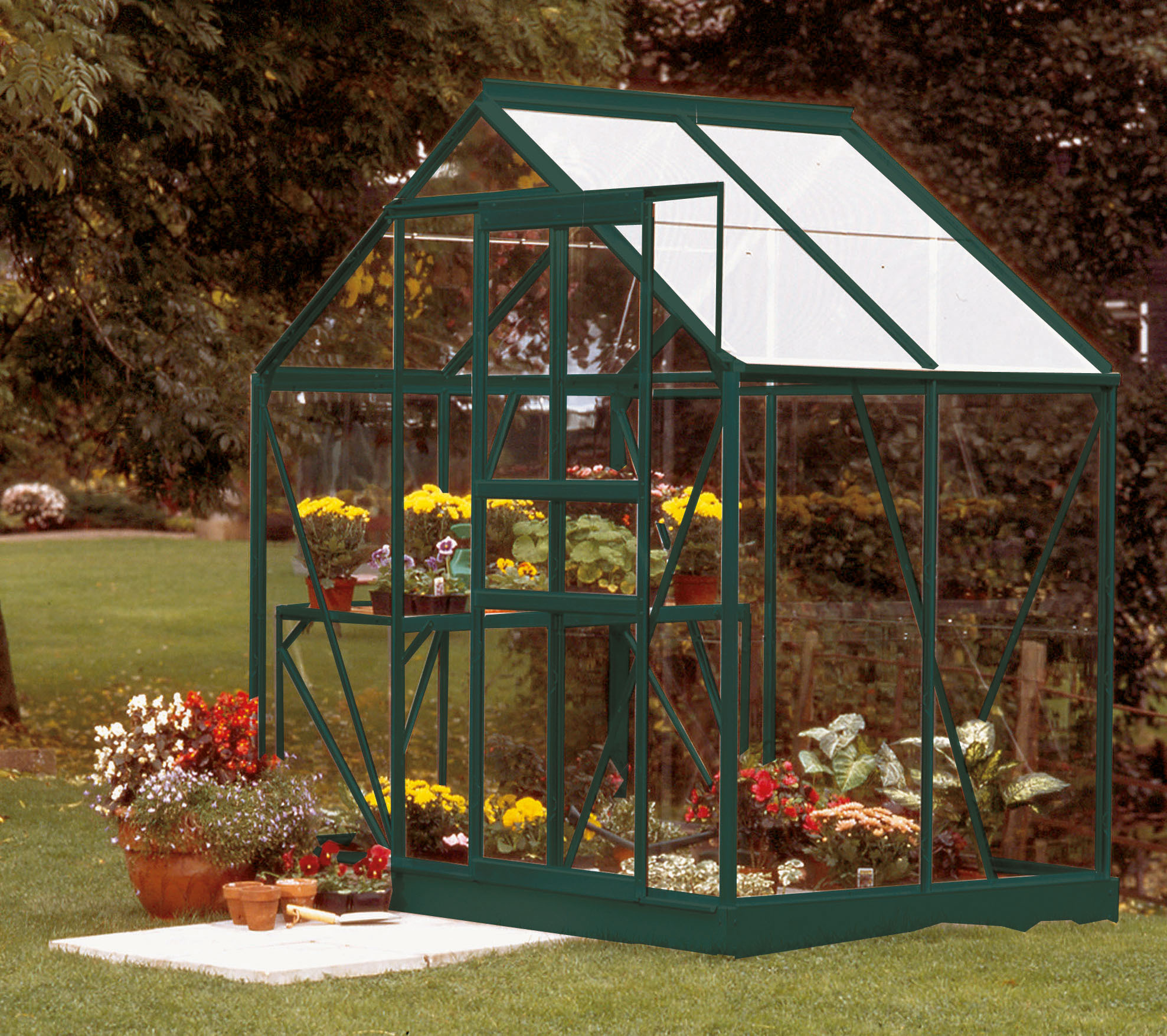 E.P.H. Schmidt Vitavia Gewächshaus Venus 2500 ESG 3mm, grün, 261045