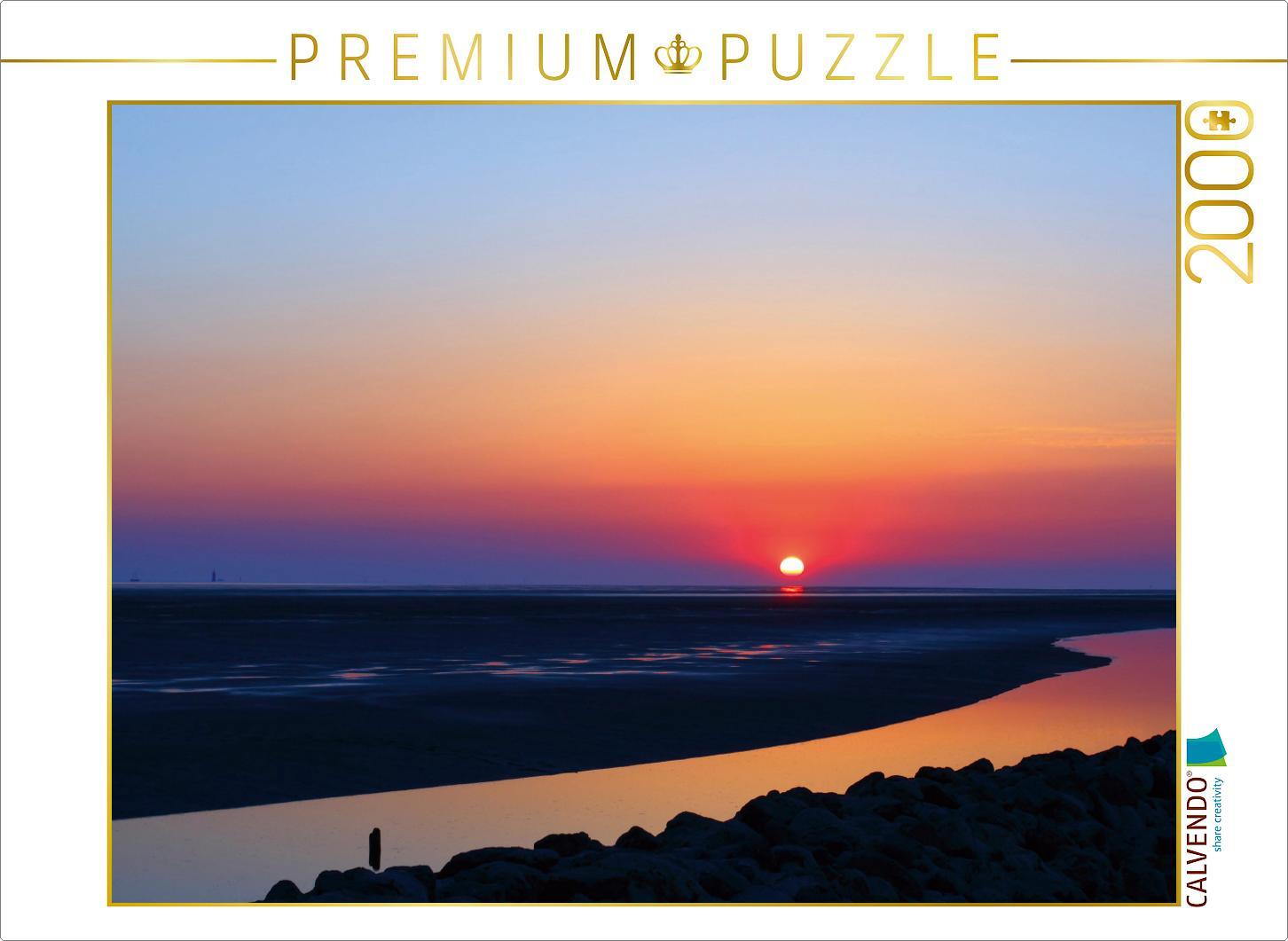 CALVENDO Puzzle Weltnaturerbe Wattenmeer (3) 2000 Teile Puzzle quer | 2000 Teile Lege-Größe 90x67cm Foto-Puzzle für glückliche Stunden