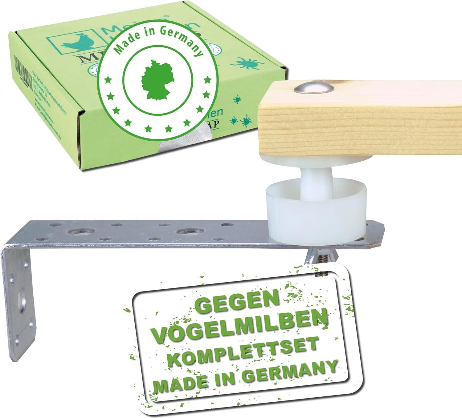 Markenlos Mijtbarrière und Mijtval für Hühner - Einfache Installation im Hühnerstall - Set von zwei Mijtfallen - rote Vogelmilbe und Hühnermilbe Hühnerstall