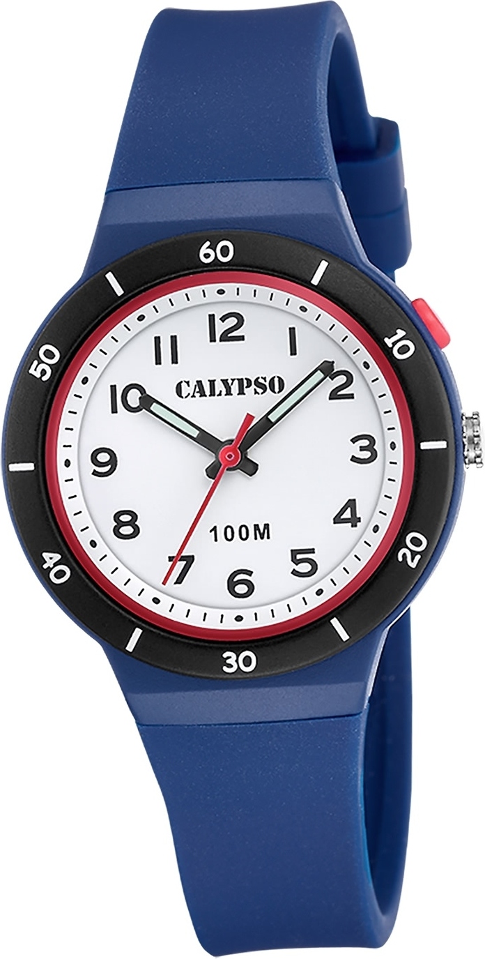 Calypso Kautschuk Jugend Kinder Uhr Analog Fashion Armbanduhr blau D2UK5848/5