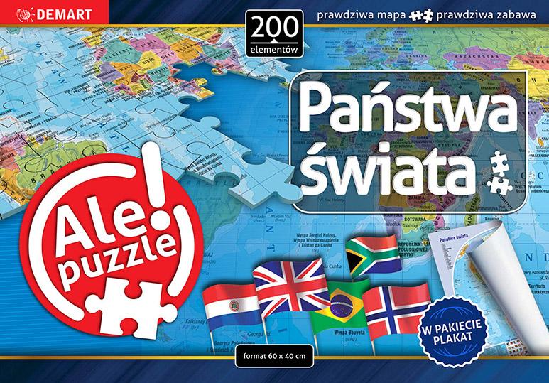 Demart Puzzle Państwa świata 200