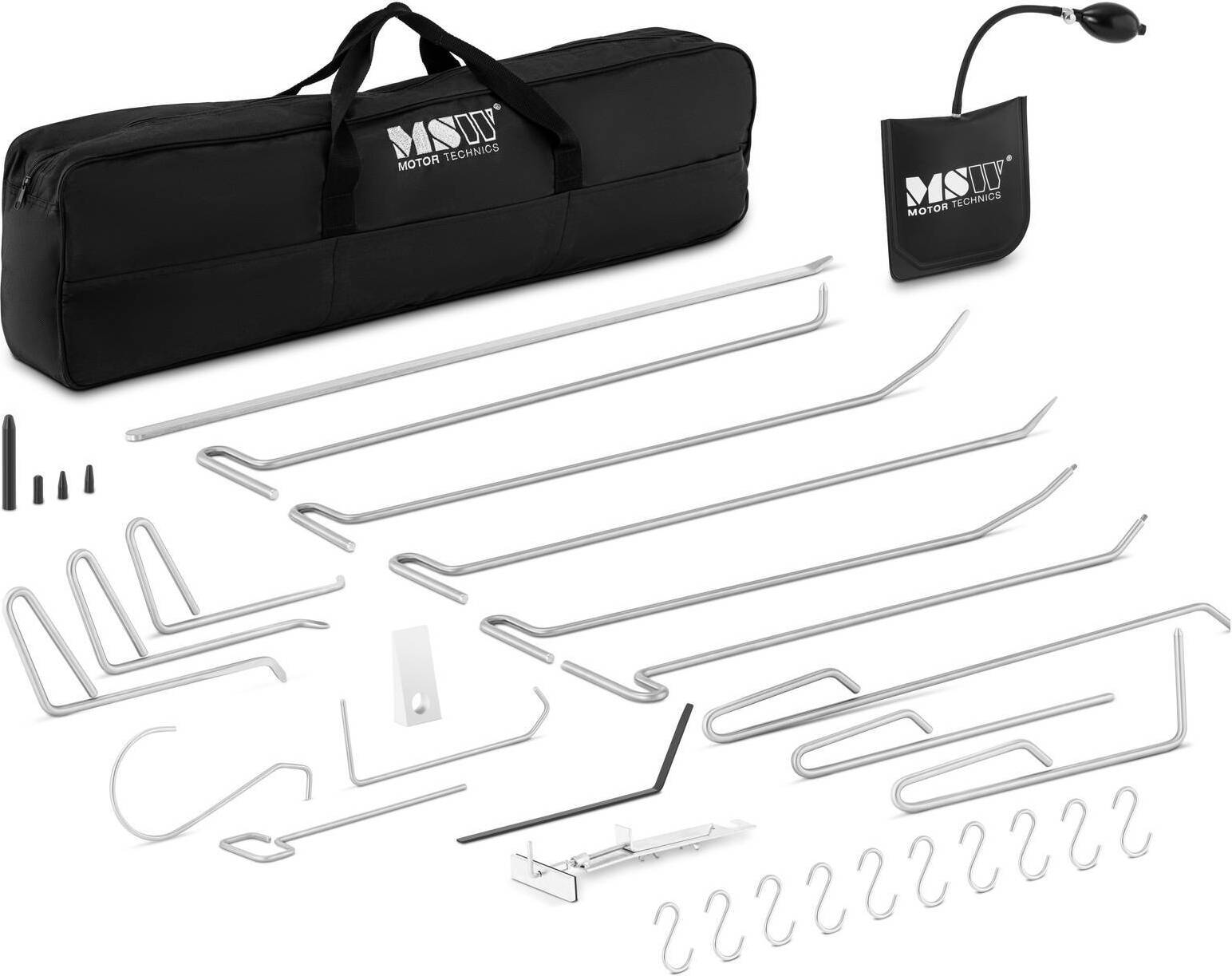 MSW Dellenhebel Set - 15 Dellenhebel + Zubehör MSW-DA-10