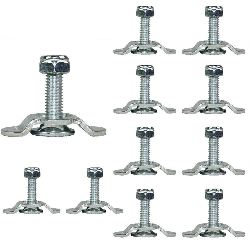 12x Schraubfitting Für Airlineschiene M8 - 500daN Belastung, Verzinkt