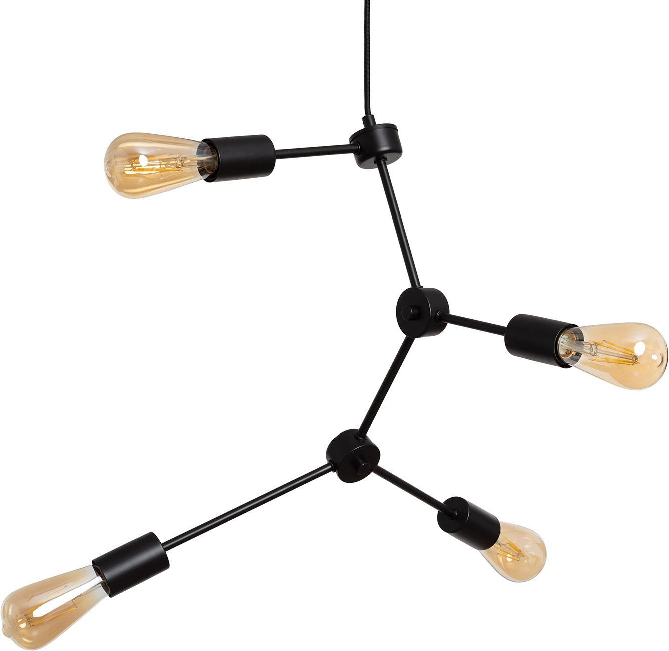 LEDKIA Pendelleuchte aus Metall Molekular Schwarz S3900447